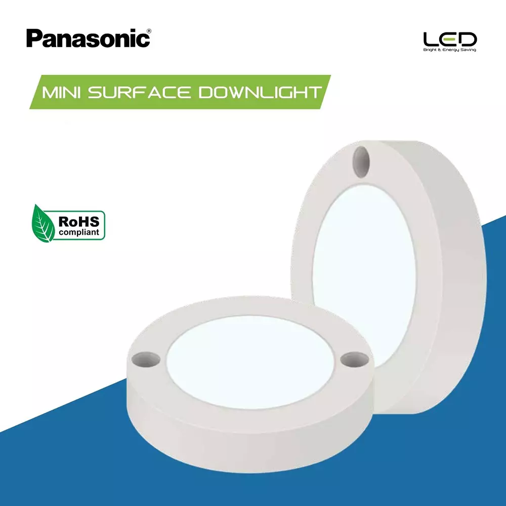 Panasonic Round LED Surface Mini Downlight 3 W Cool White, PDLM28037