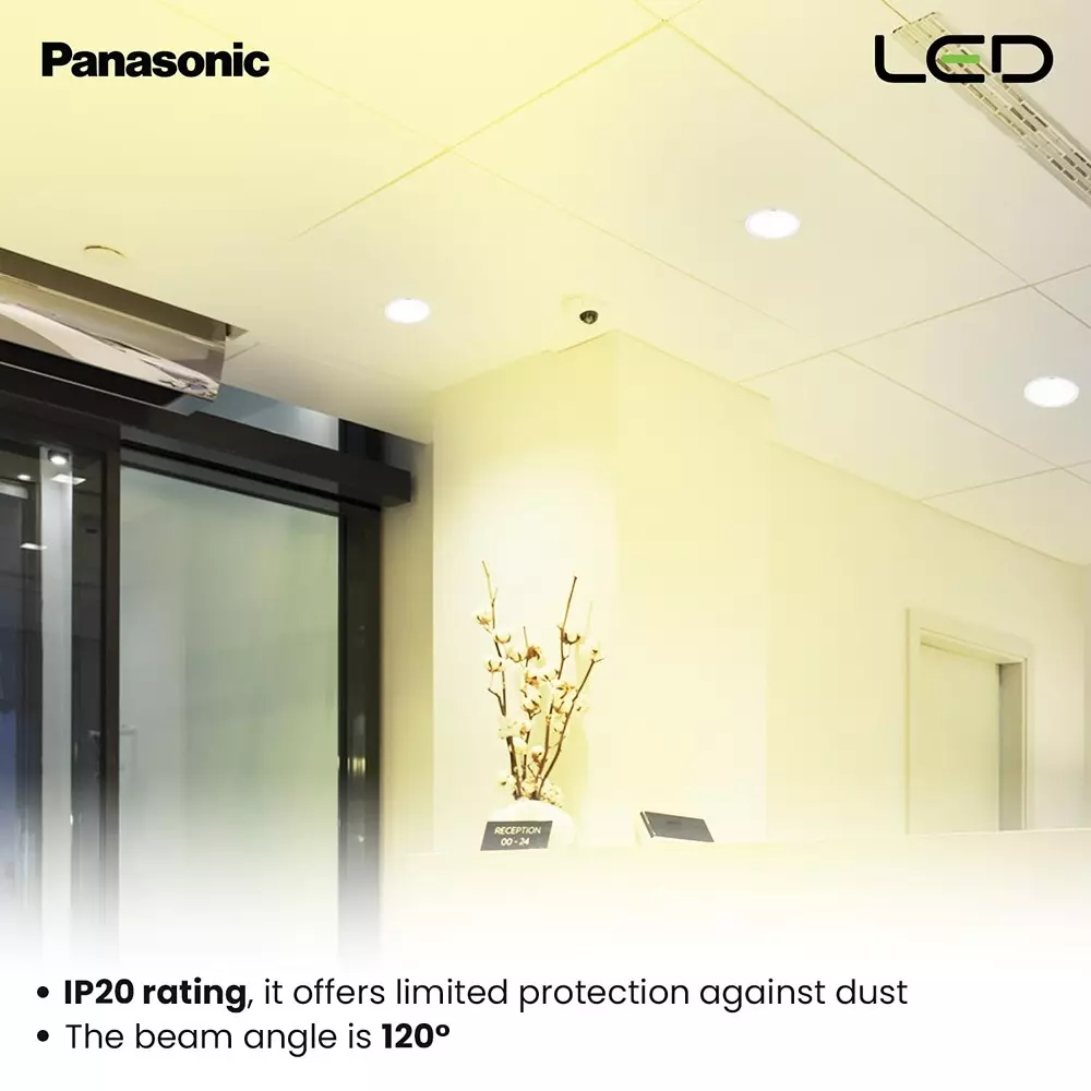 Panasonic Round LED PC Downlight Refresh 20 W Warm White, PDLM01203R2
