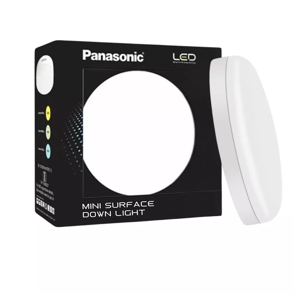 Panasonic Round LED Mini Surface Downlight 5 W Warm White, PDLM28053
