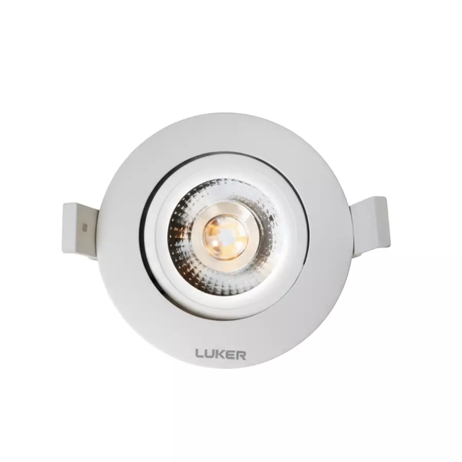LUKER LUNA Anti-Glare LED Downlight Round 5 W Ø90x40(H) mm Warm White, LAGDR05