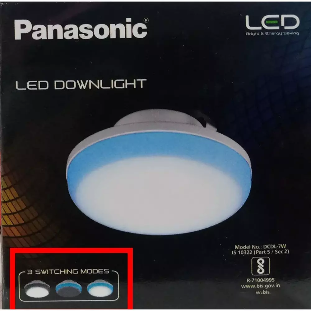 Panasonic Round Junction Box Downlight 3 W Cool White and Blue, PDLM17077BU