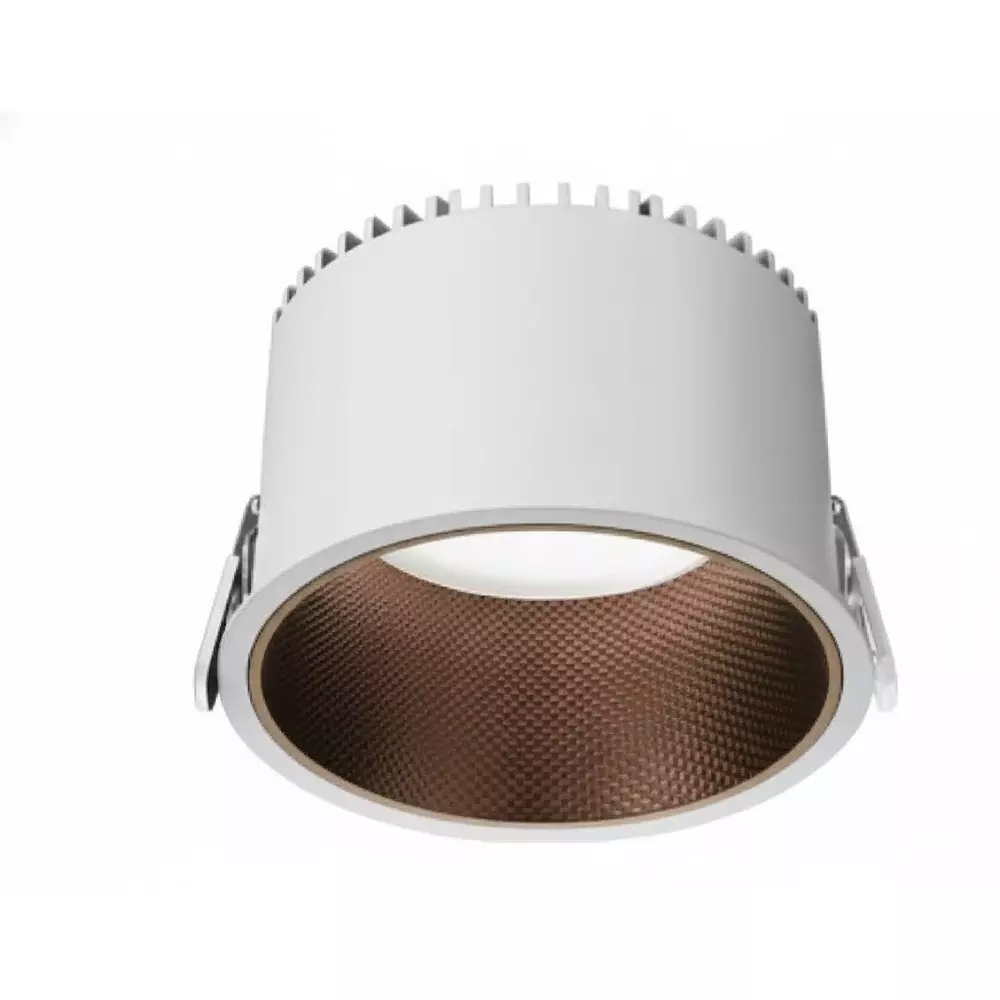 ALT Halo SMD Downlight White and Brown Body Color 18 W Warm White Light Color, ALT0074