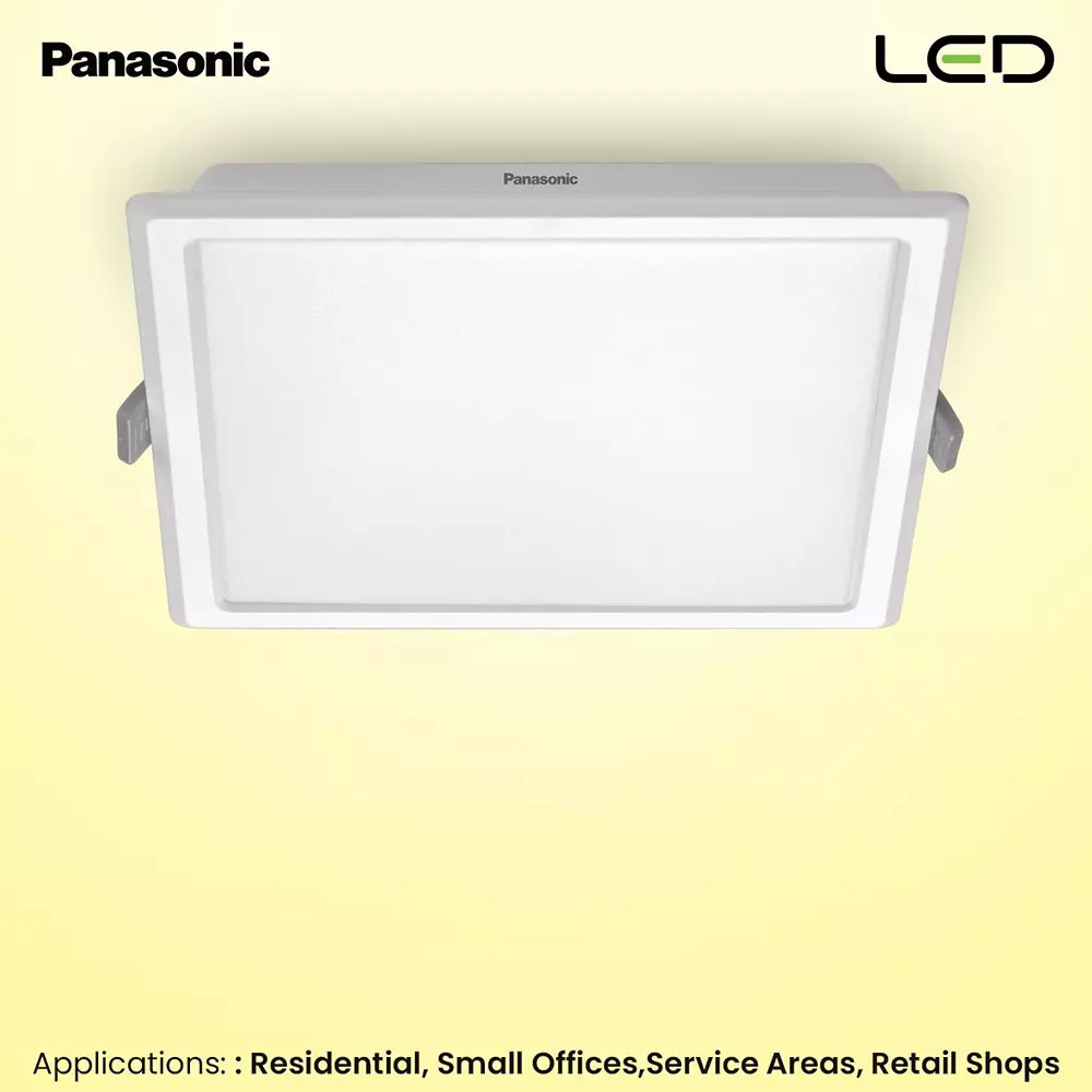 Panasonic Square LED PC Downlight Refresh 10 W Warm White, PDLM02103R2