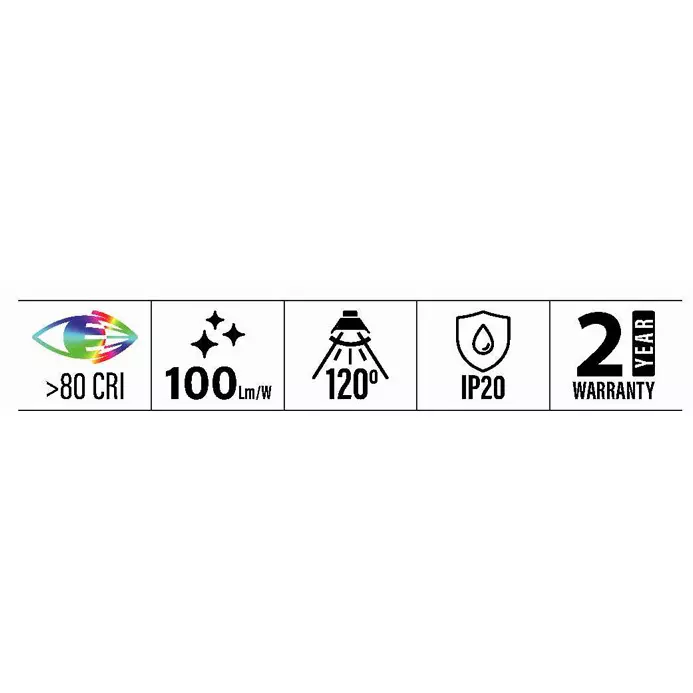 Sturlite TIC TAC Slim Downlight 24 W Power 2400 lm 223x223x23 mm Cool White, LG-0023-24W-SQ