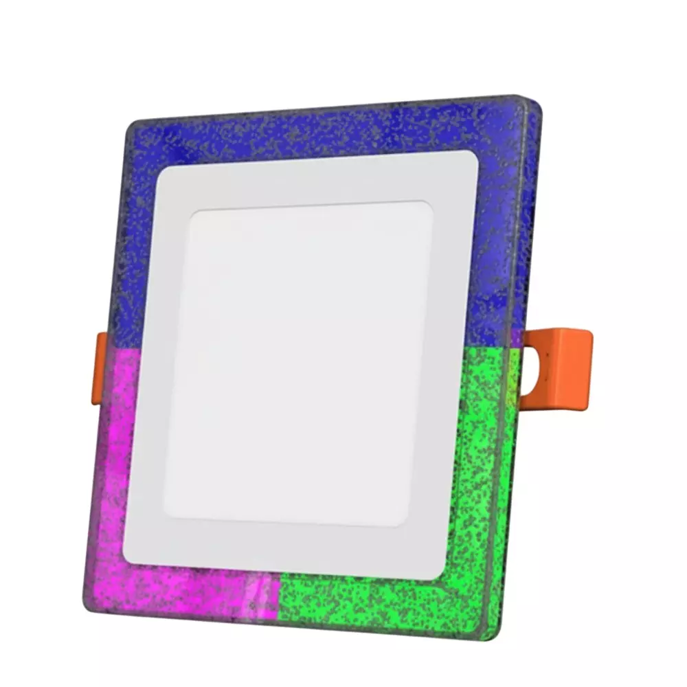 Sturlite GAZA JELLY 2 In 1 (Cool White+Pink+Green+Blue) Slim Downlight 6+3 W Square 480 lm, LG-0189-6+3W-SQ