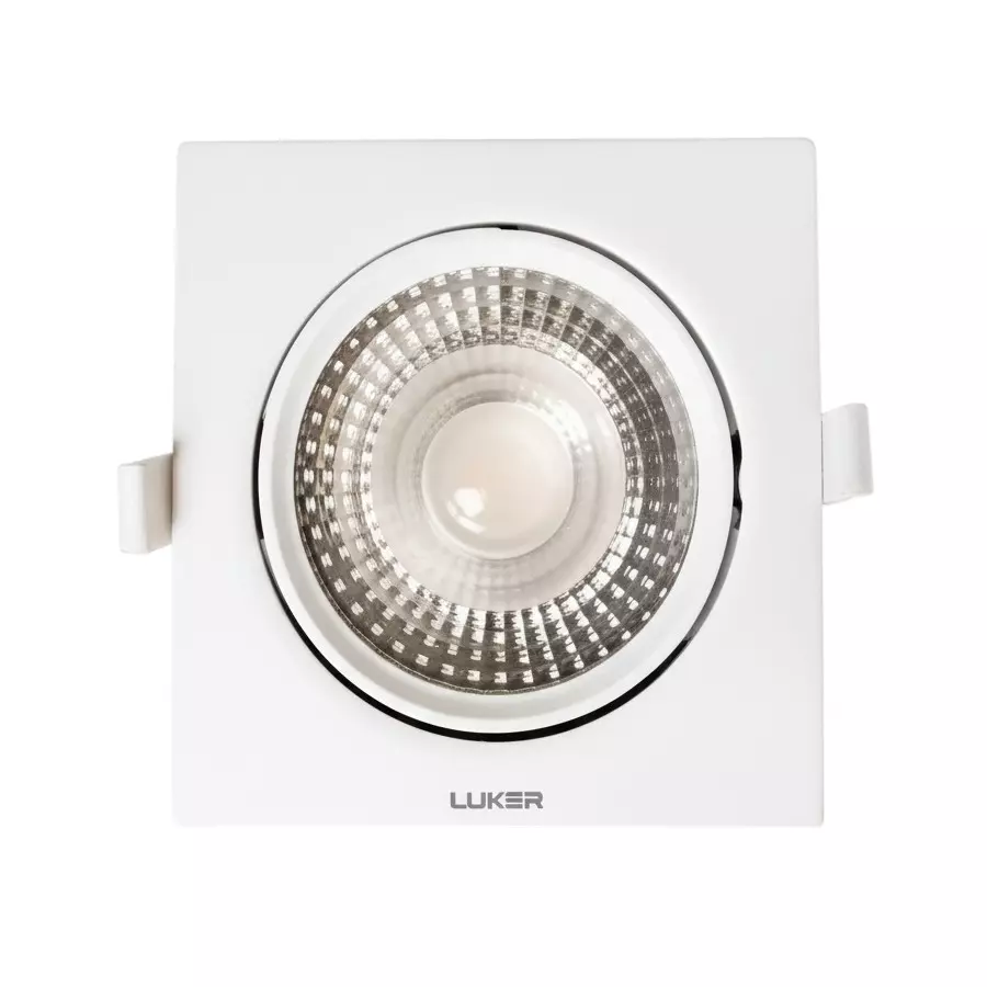 LUKER LUNA Anti-Glare LED Downlight Square 12 W 135x135x57(H) mm Warm White, LAGDS12