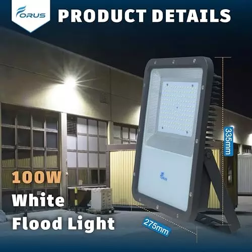 forus-100-w-led-flood-light-ip67-white-for-garage-factory-parking-area-fefl100w-whiteeco-model-5yr-1pc