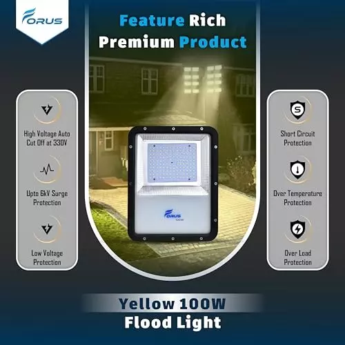 forus-100-w-led-flood-light-ip67-warm-white-for-garage-factory-parking-area-fefl100w-wweco-model-5yr-1pc