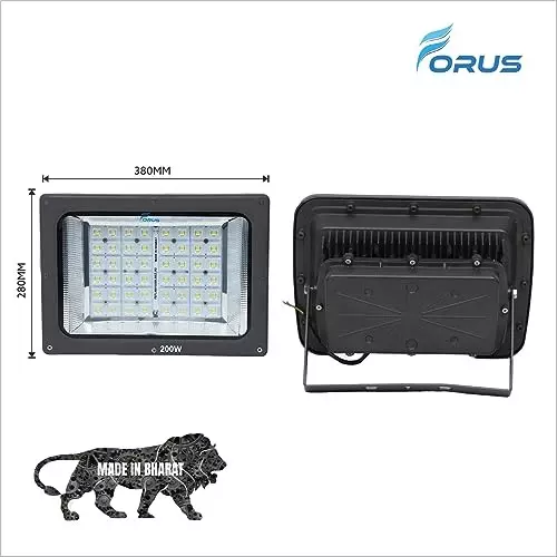forus-200-w-led-flood-light-lens-model-ip66-cool-white-for-garage-factory-parking-area-fefl200lacw-10yw-1pc