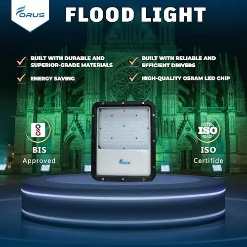 forus-150-w-led-flood-light-ip67-green-for-garage-factory-parking-area-feon150wflgreen-1pc