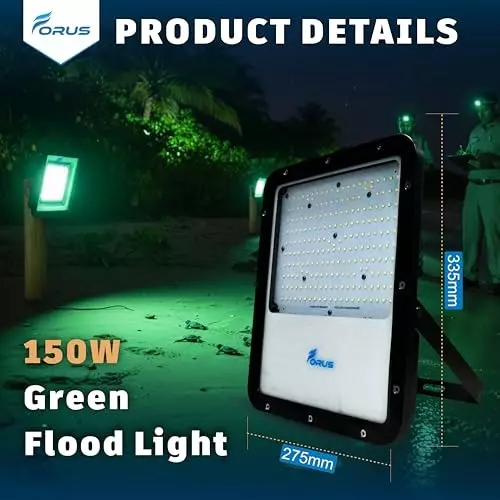 forus-150-w-led-flood-light-ip67-green-for-garage-factory-parking-area-feon150wflgreen-1pc