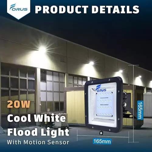 forus-20-w-led-flood-light-with-motion-sensor-ip67-cool-white-for-garage-factory-parking-area-fefl020nacw-5yw-1pc-motionsensor