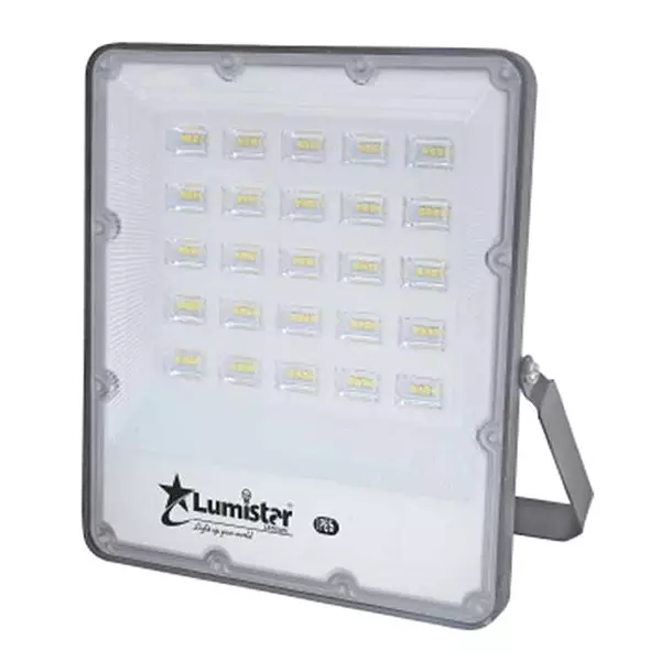 Lumistar AURIS LED Flood Light Lens Model Square 150 W Grey 350x155 mm, LM-708-150W