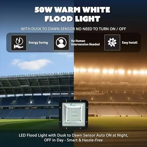 forus-50-w-led-flood-light-with-dusk-to-dawn-sensor-ip67-warm-white-for-garage-factory-parking-area-feonfl50w-4yw-ww-1pc-d2d-inblt