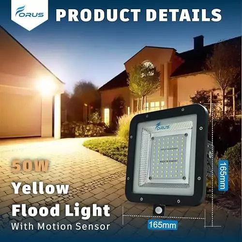forus-50-w-led-flood-light-with-motion-sensor-ip67-yellow-for-garage-factory-parking-area-fefl050nyellow-5yw-1pc-withsensor