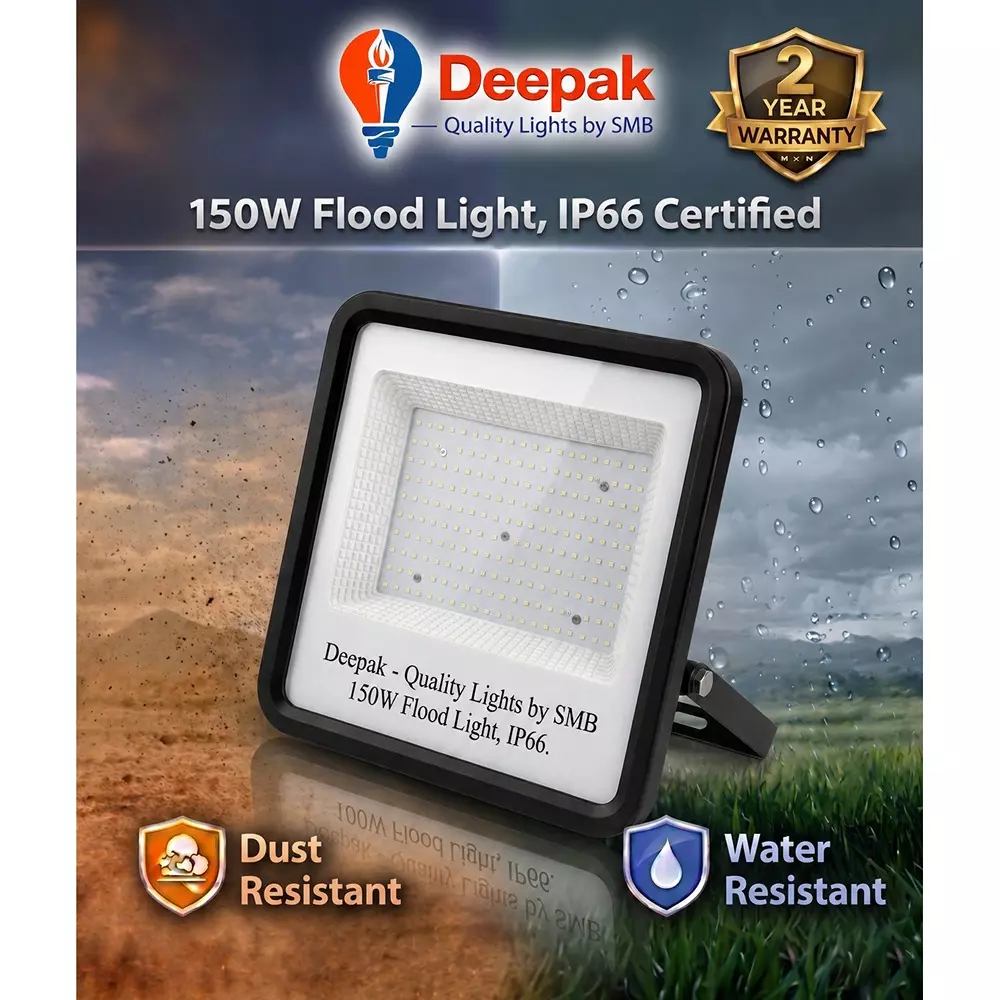 deepak-quality-lights-by-smb-flood-led-light-150-w-cool-white-corded-electric-for-warehouses-factories-commercial-use