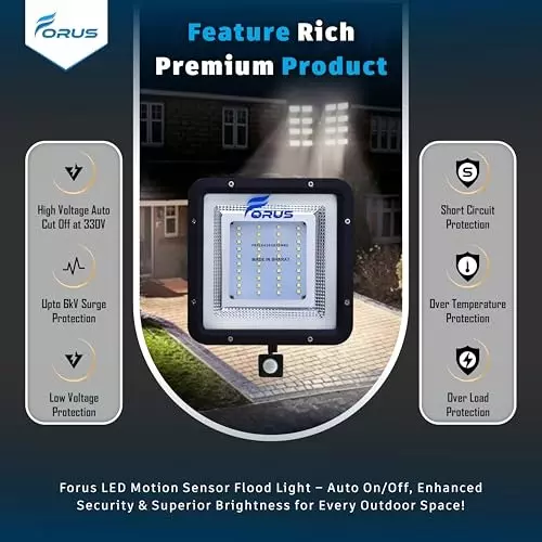 forus-30-w-led-flood-light-with-motion-sensor-ip67-white-for-garage-factory-parking-area-fefl030nawhite-5yw-1pc-motionsensor