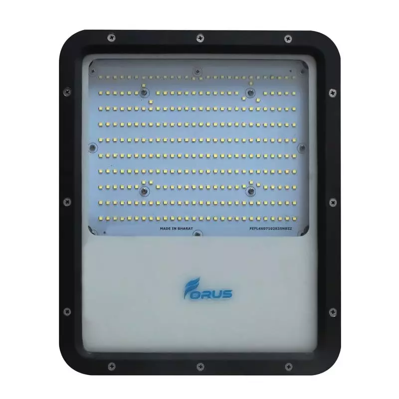 FORUS 250 W LED Flood Light with Dusk to Dawn Sensor Amber