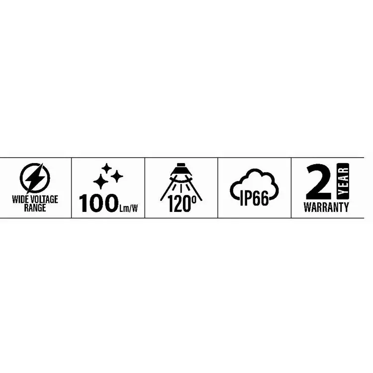 Sturlite AVALON PC Flood Light 50 W 6000 K Cool White, LG-0176-50W