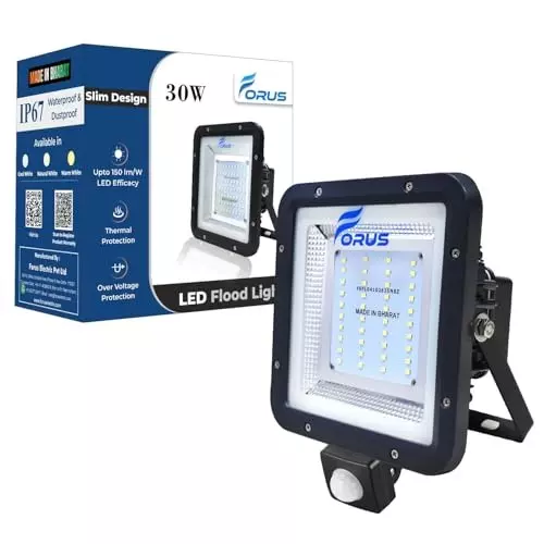 FORUS 30 W LED Street Light with Motion Sensor Yellow
