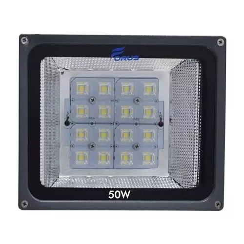 FORUS 50 W LED Flood Light Cool White IP66 5700K Color Temperature, FEFL050LACW-10YW-1PC(N)
