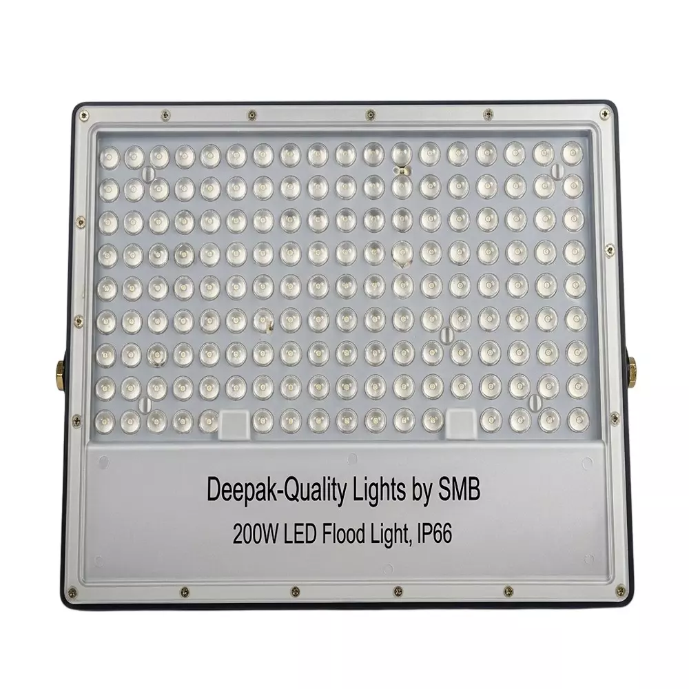 Deepak Quality Lights by SMB Flood LED Light 200 W Cool White Corded Electric