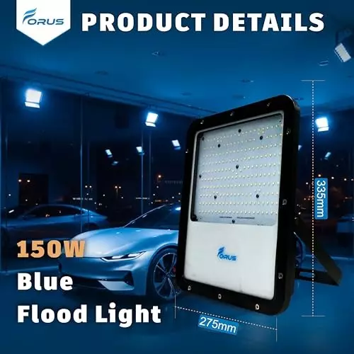 forus-150-w-led-flood-light-ip67-blue-for-garage-factory-parking-area-feon150wflblue-1pc