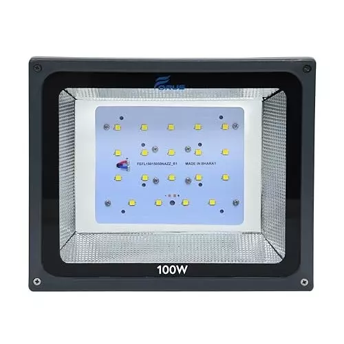 FORUS 100 W LED Flood Light Warm White IP66 4000K Color Temperature, FEFL0100NAWW-10YW-1PC