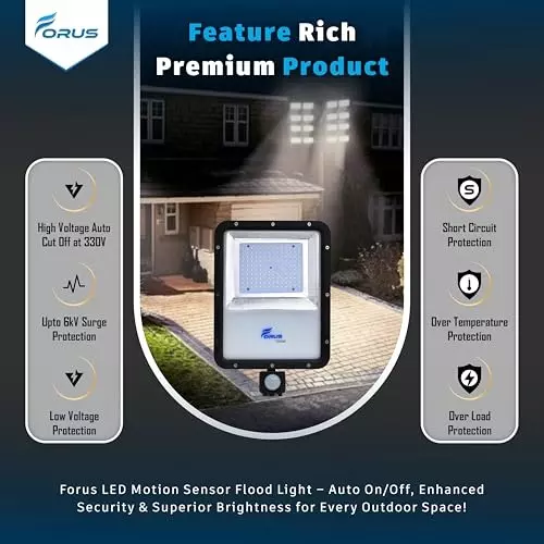 forus-100-w-led-flood-light-with-pir-motion-sensor-ip67-natural-white-for-garage-factory-parking-area-fefl100weconw-5yr-1pc-sensor