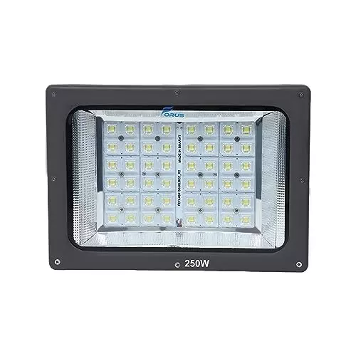 FORUS 250 W Rectangle LED Flood Light (Lens Model) IP66 Cool White
