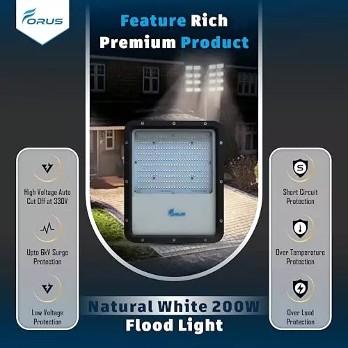 forus-200-w-led-flood-light-ip67-natural-white-for-garage-factory-parking-area-feonfl200w-4yw-nw-1pc