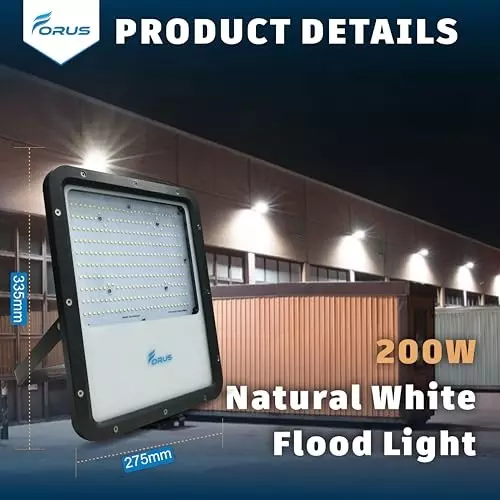 forus-200-w-led-flood-light-ip67-natural-white-for-garage-factory-parking-area-feonfl200w-4yw-nw-1pc
