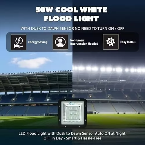 forus-50-w-led-flood-light-with-dusk-to-dawn-sensor-ip67-cool-white-for-garage-factory-parking-area-feonfl50w-4yw-cw-1pc-d2d-inblt