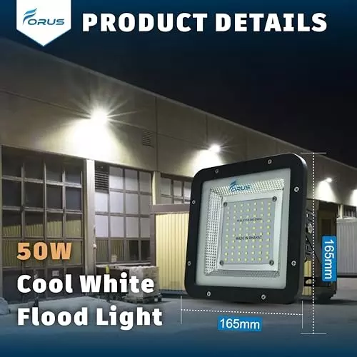 forus-50-w-led-flood-light-with-dusk-to-dawn-sensor-ip67-cool-white-for-garage-factory-parking-area-feonfl50w-4yw-cw-1pc-d2d-inblt