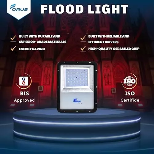 forus-100-w-led-flood-light-ip67-red-for-garage-factory-parking-area-feon100wflred-1pc