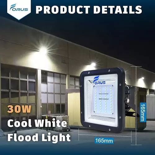 forus-30-w-led-flood-light-with-dusk-to-dawn-sensor-ip67-120-lmw-cool-day-white-feonfl30w-4yw-cw-1pc-d2d-inblt