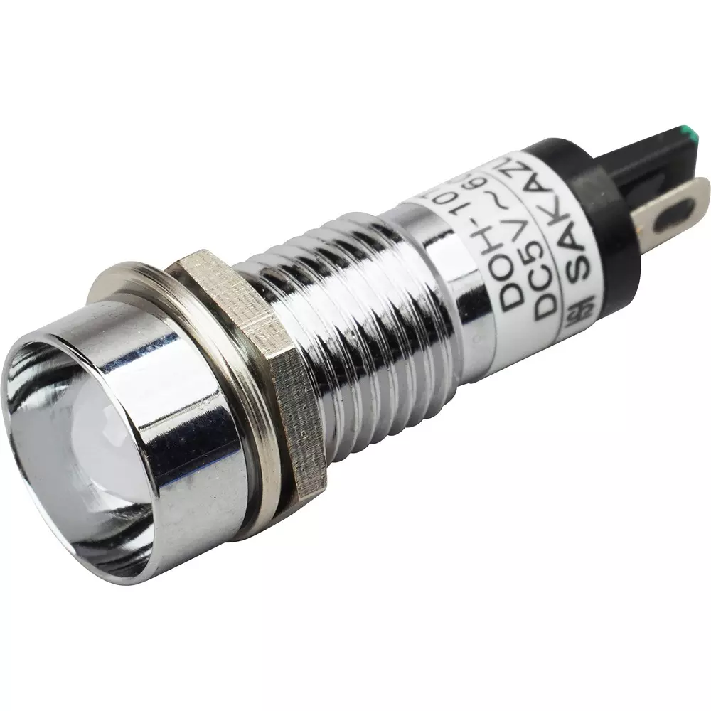 SAKAZUME ELECTRIC Metal Frame LED Indicator DC5 to 60 V Operating Voltage Range, DOH-10T G