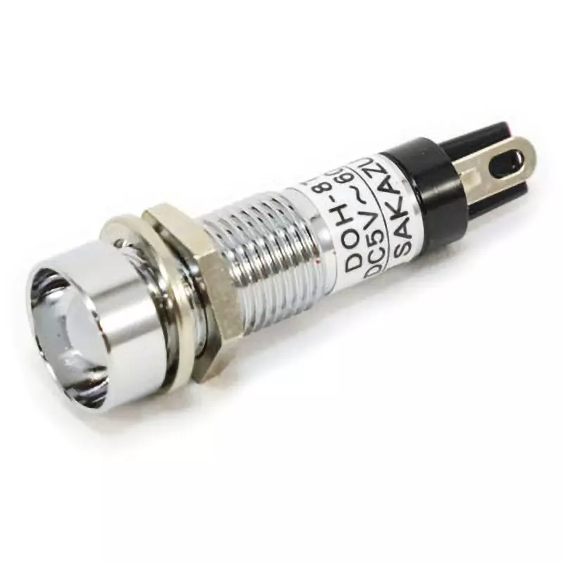 SAKAZUME ELECTRIC Metal Frame LED Indicator DC5 to 60 V Operating Voltage Range DC5 V to DC60 V V Rated Voltage, DOH-8T R