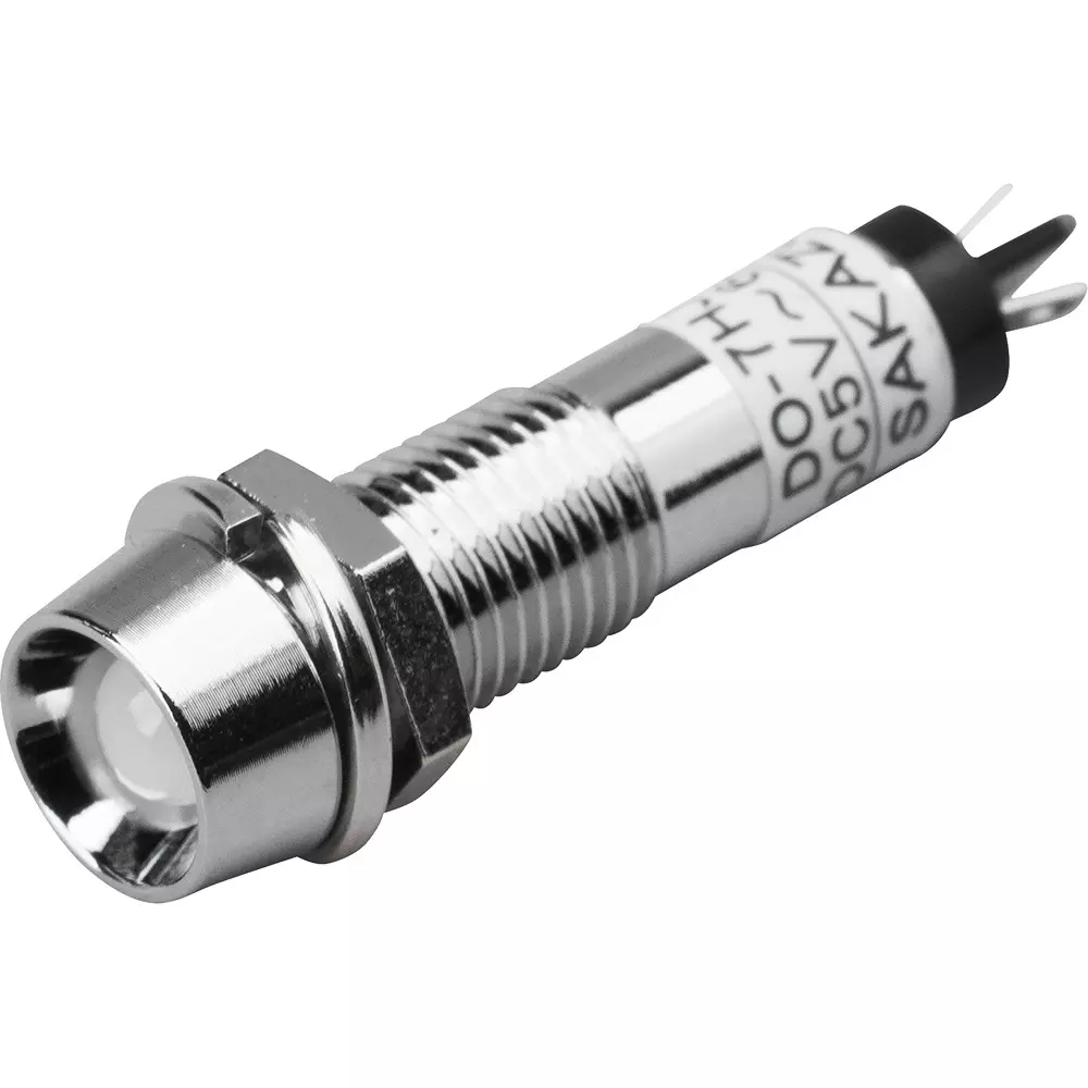 SAKAZUME ELECTRIC Metal Frame LED Indicator DC5 to 60 V Operating Voltage Range, DO-10HJT O