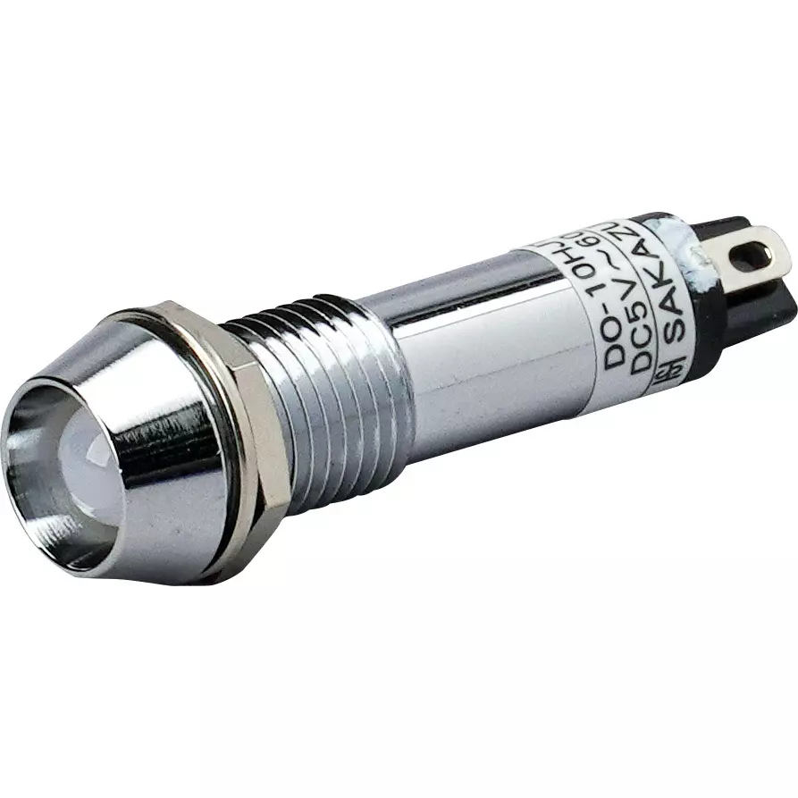 SAKAZUME ELECTRIC Metal Frame LED Indicator DC5 to 60 V Operating Voltage Range, DO-10HJT G