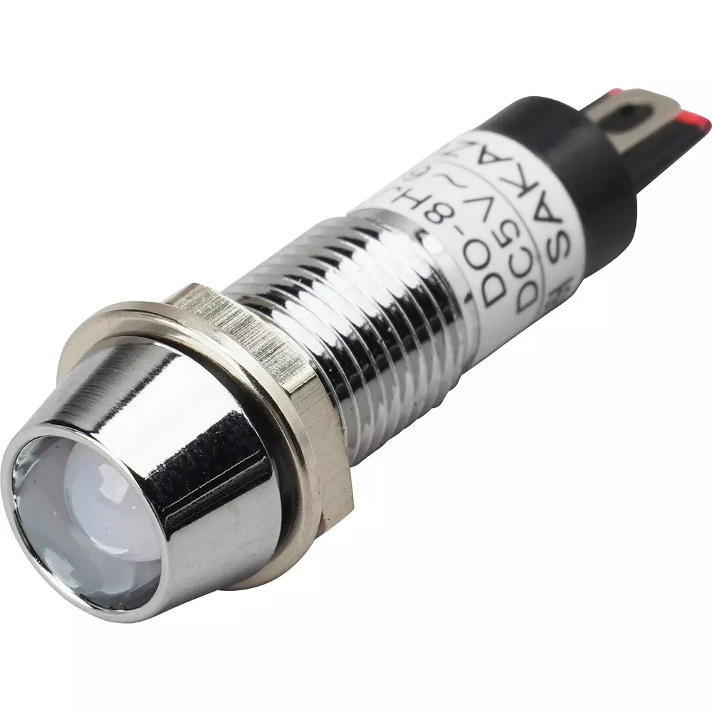 SAKAZUME ELECTRIC Metal Frame LED Indicator DC5 to 60 V Operating Voltage Range, DO-8HJT R