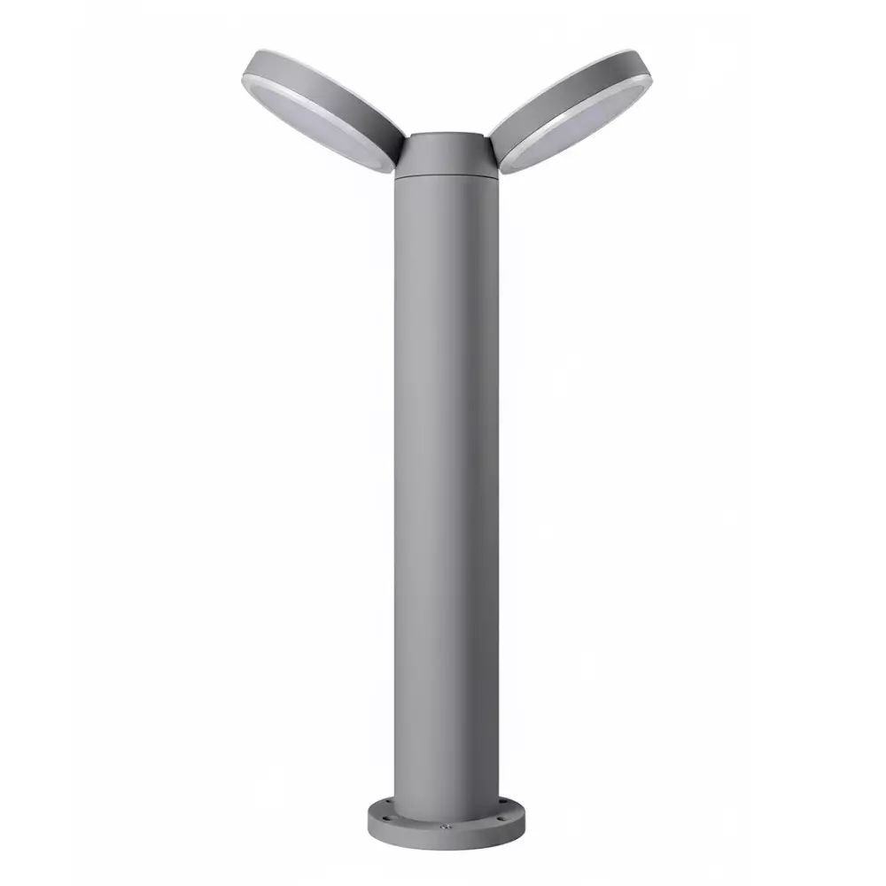 ALT Bollard Outdoor Light Dark Grey Body Color 12 W x 2 Warm White Light Color, ALT0545