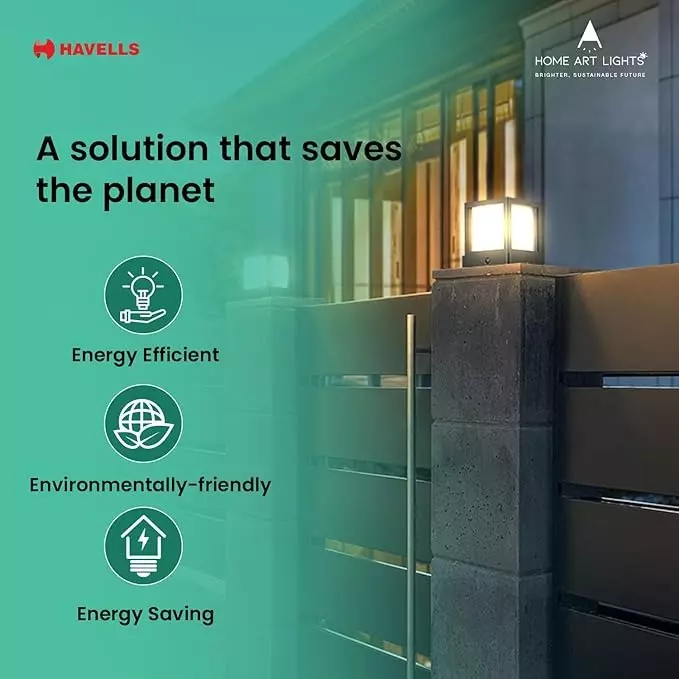 Havells 1.4 W LED Sunbeam Glow Light Solar Sunlit Glow Series With PIR Motion Sensor and IP54 Rating, LHEOAWP6TZ5K1X4