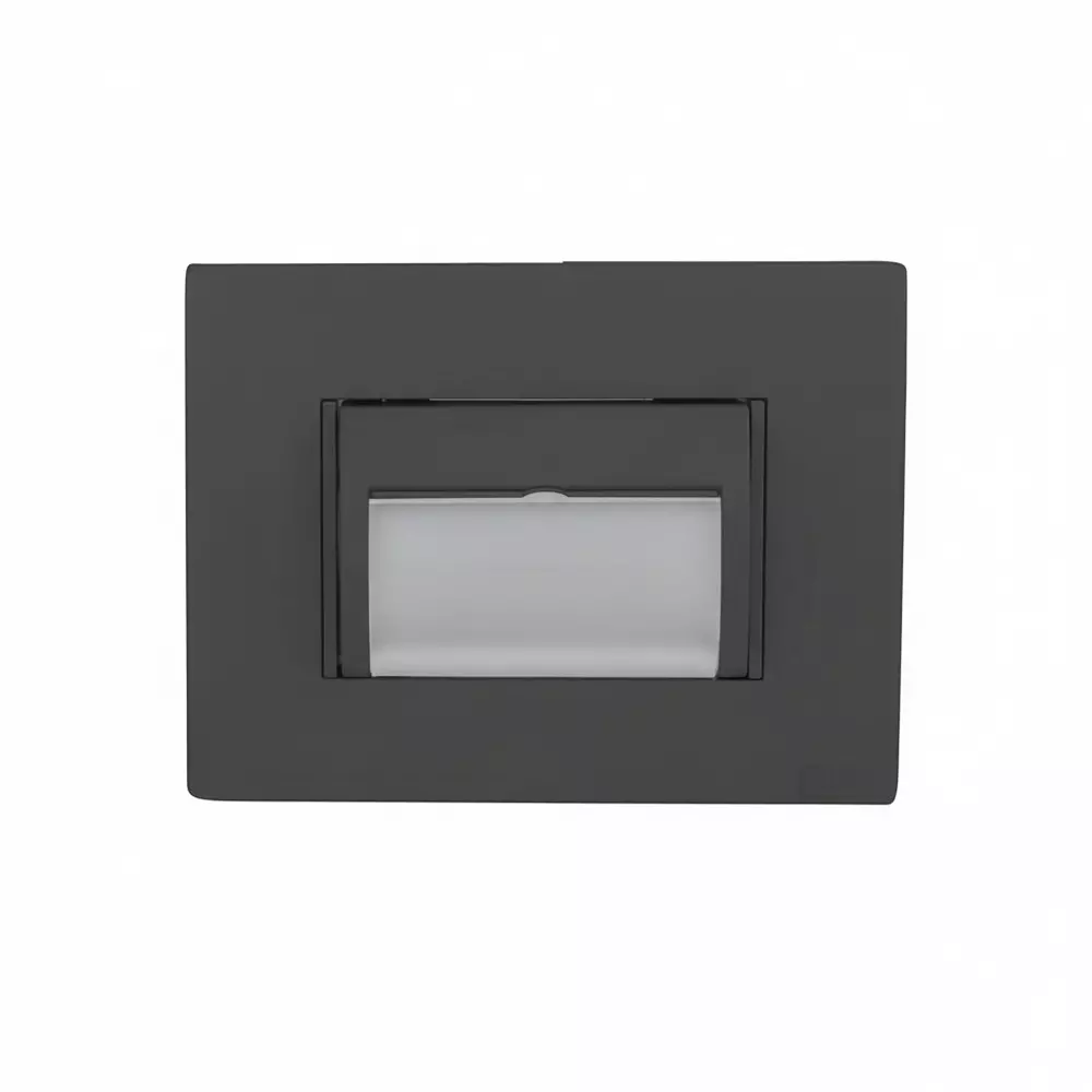 Anchor Roma Plus Foot Light 3 Module Black PVC Plastic for Industrial Use, 279326