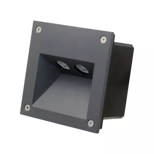 ALT Recessed Outdoor Light Grey Body Color 2 W Warm White Light Color, ALT0547