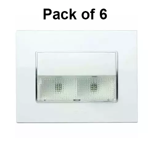 penta-emergency-led-foot-light-white-gina-plate-3-module-65711c-pack-of-6