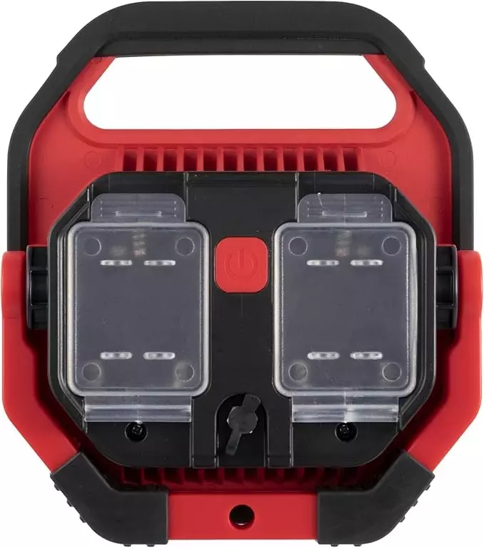 TONE Led Floodlight Battery Type Red & Black 2 Levels (Low (30% Light), High (100% Light)), LT18WP