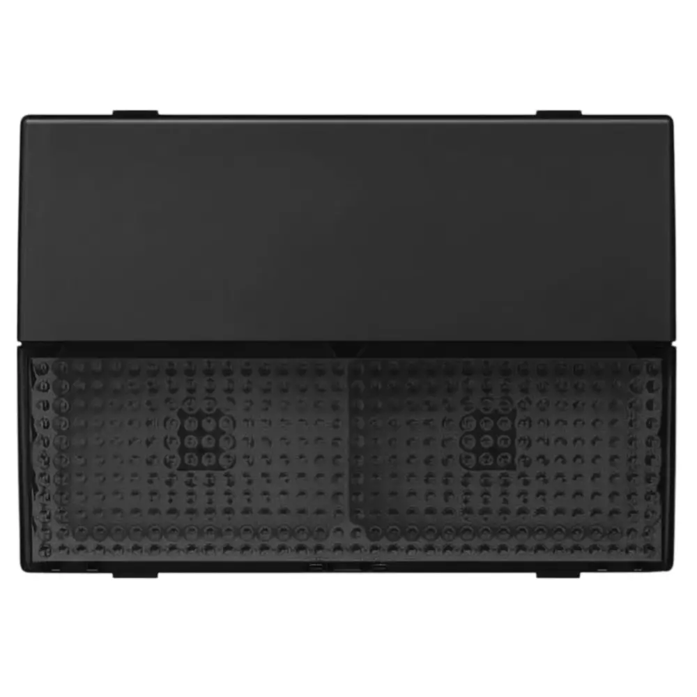 Anchor Rider LED Based Footlight Warm White 3 Module Graphite Black PVC Plastic for Industrial and Home Use, 47298GB