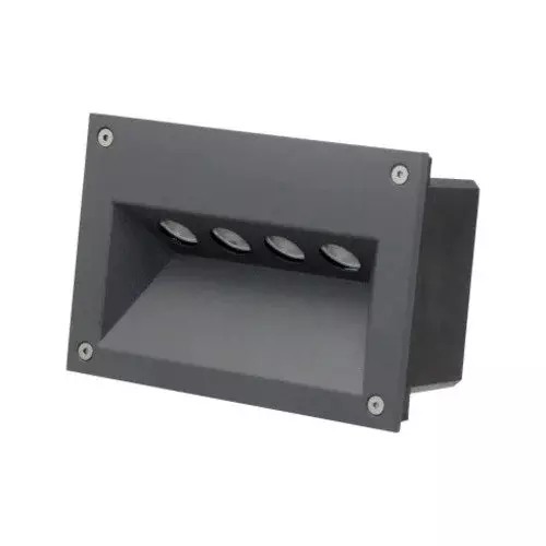 ALT Recessed Outdoor Light Grey Body Color 4 W Warm White Light Color, ALT0546