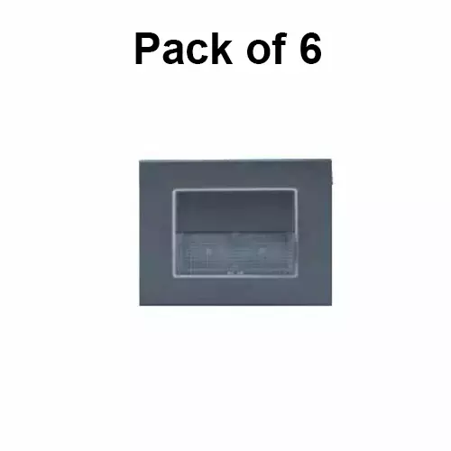 penta-emergency-led-foot-light-black-gina-plate-3-module-65711bc-pack-of-6